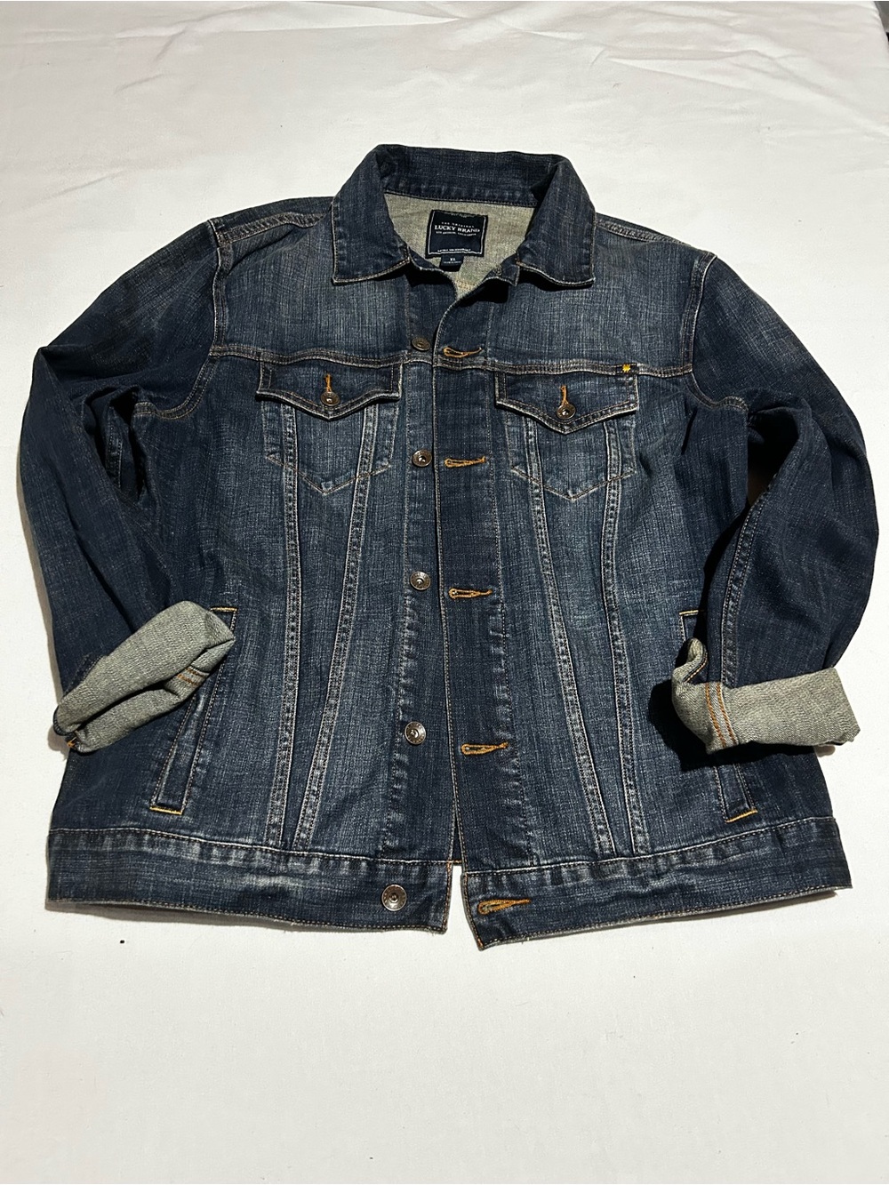 Lucky Brand Dark Blue Denim Jacket - Men's Shirt Jacket